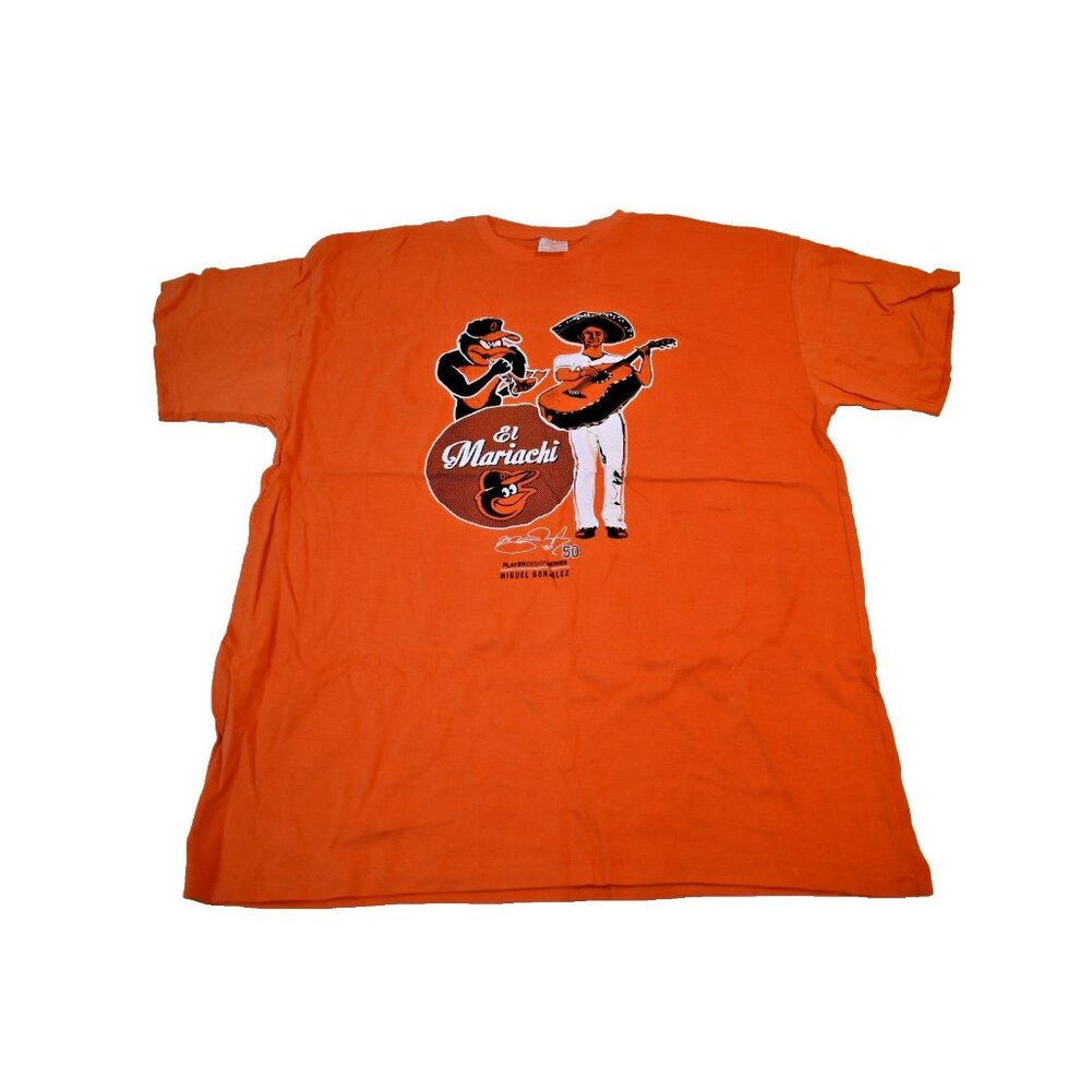 Baltimore Orioles SGA Miguel Gonzales #50 Player Design Universal XL T-Shirt